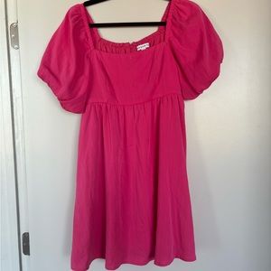 Pink mini dress